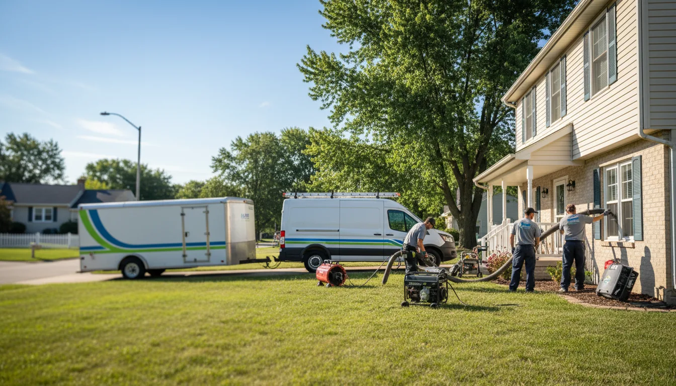 Flooded Basement Restoration And Cleanup With Repair in Hanover Park, IL near me